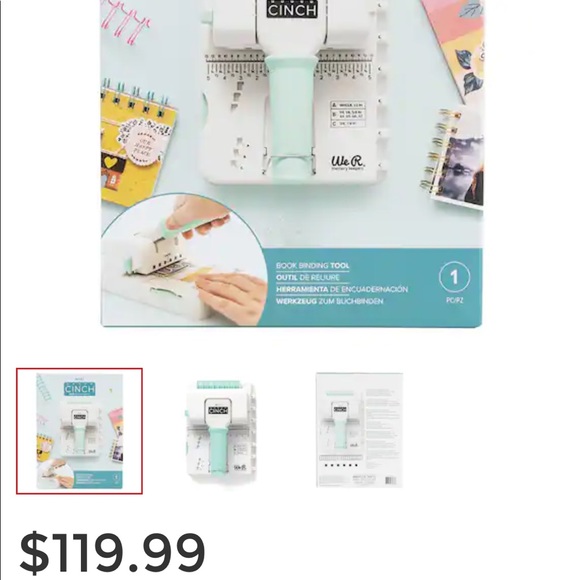 We R Memory Keepers Mini Cinch™ coil binding machine / tool small book binding - Picture 9 of 9